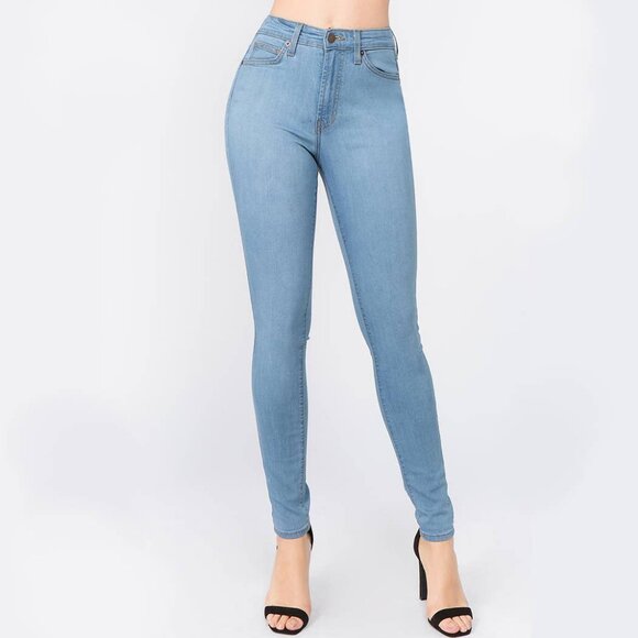 Premium Denim High Waist Skinny Jeans DONE - Picture 1 of 5